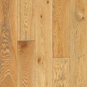 American Vintage Comforting Neutral White Oak 3/4 in. T x 5 in. W Brushed Solid Hardwood Flooring [23.5 sq. ft. /carton]