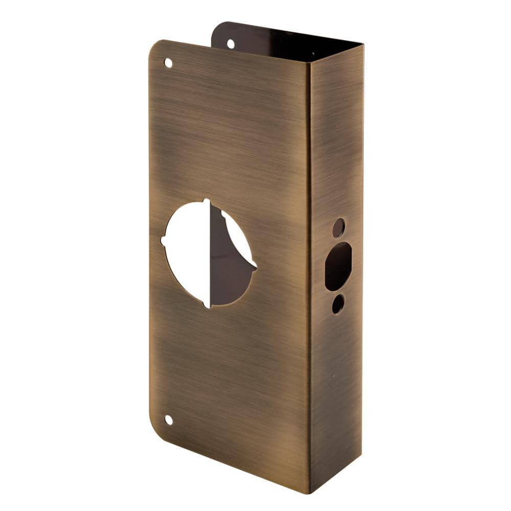 Prime-Line 1-3/4 in. x 9 in. Thick Solid Brass Lock and Door