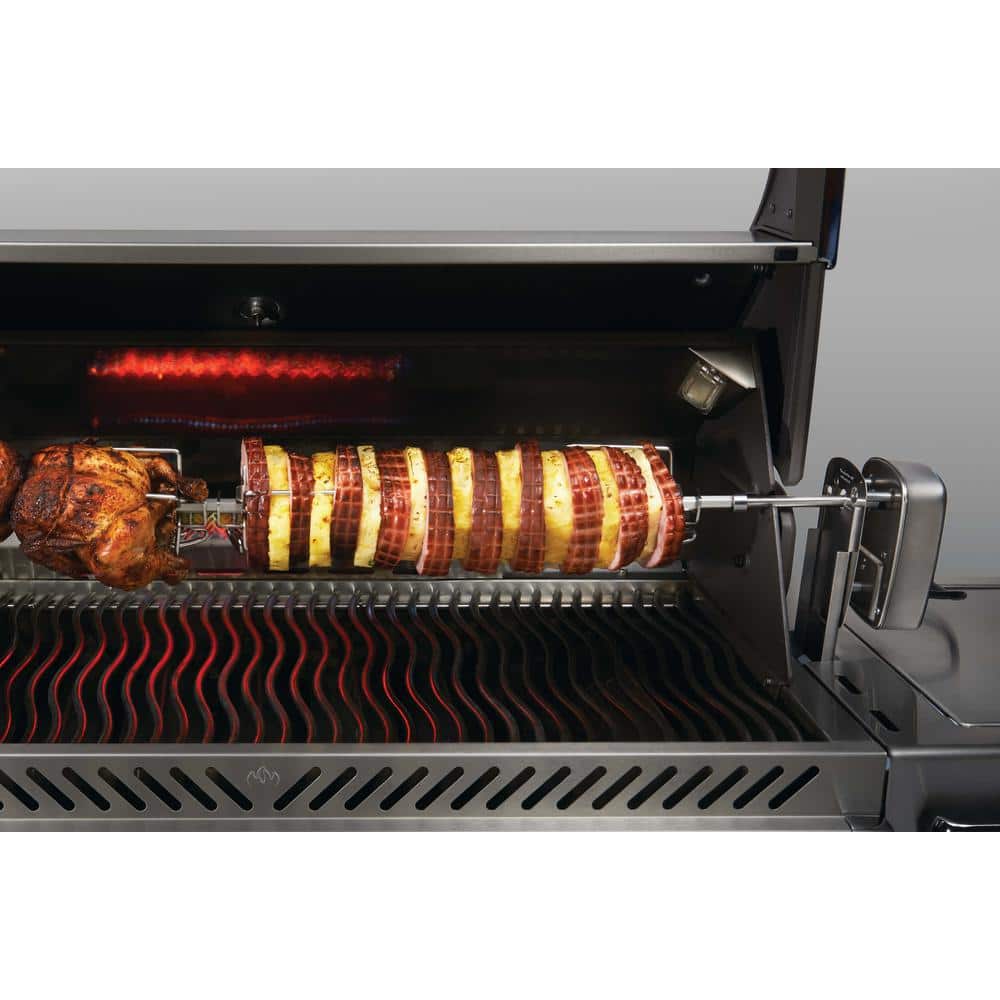 Commercial Grade Stainless Steel Rotisserie Kit for Large Grills