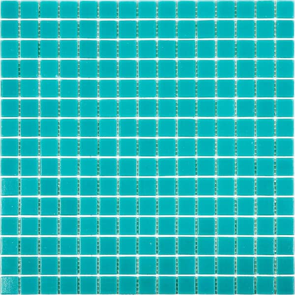 Apollo Tile Dune Glossy Ice Green 12 in. x 12 in. Glass Mosaic Wall and Floor Tile (20 sq. ft./case) (20-pack)
