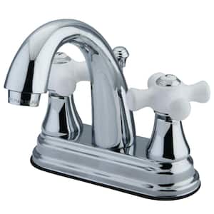 English Vintage 4 in. Centerset 2-Handle Bathroom Faucet in Chrome