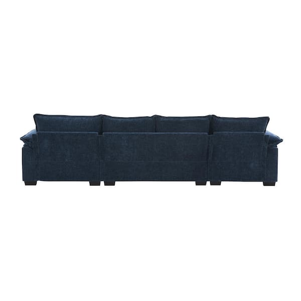 Z-joyee 118 in Wide Pillow Top Arm Chenille L-Shaped Modern
