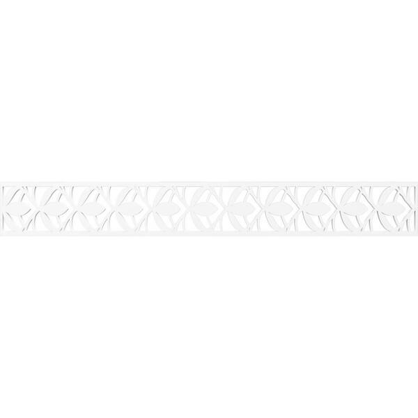 Ekena Millwork Salem Fretwork 0.375 in. D x 46.5 in. W x 6 in. L PVC Panel Moulding