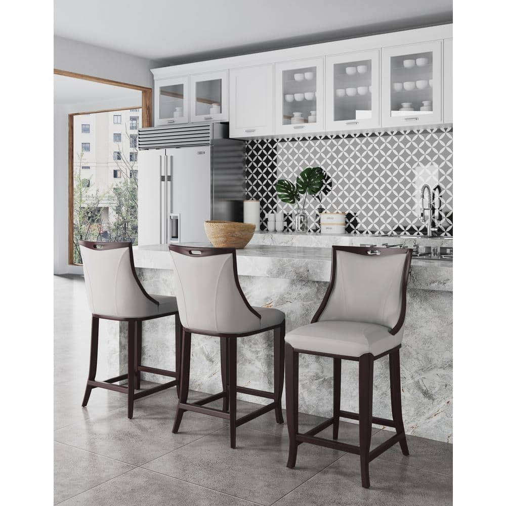 Grey studded bar stools hot sale