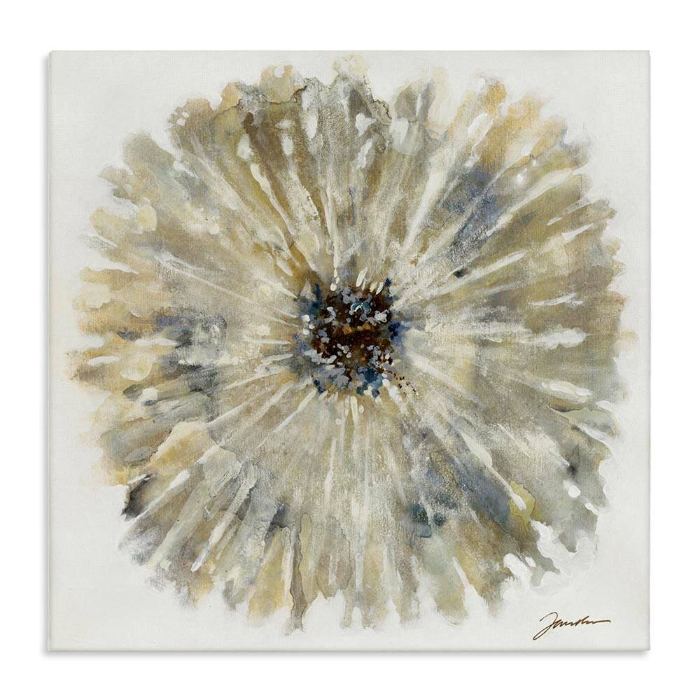 Neutral Rustic Abstract Flower by Liz Jardine Unframed Nature Graphic Art Print 36 in. x 7 in. price history on PriceWatchPro