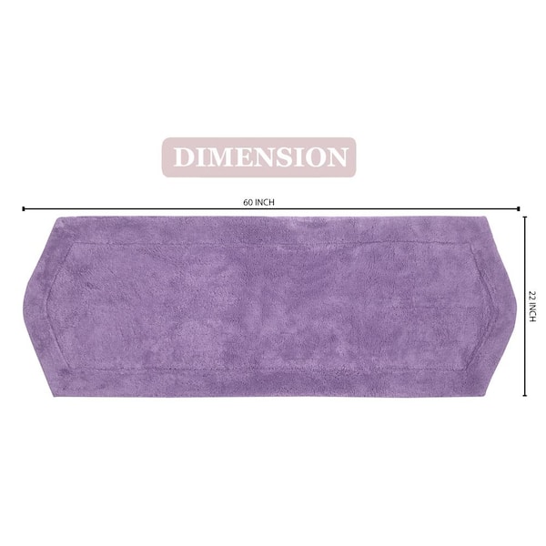 HOME WEAVERS INC Waterford Collection Purple 22 in. x 60 in