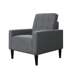 Gunmetal Gray Upholstery Arm Chair