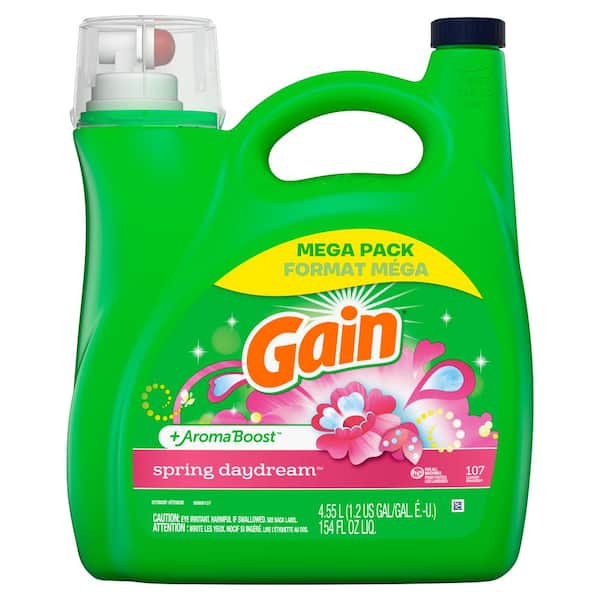 Gain Plus Aroma Boost HE 154 oz. Spring Daydream Scent Liquid Laundry Detergent (107-Loads)