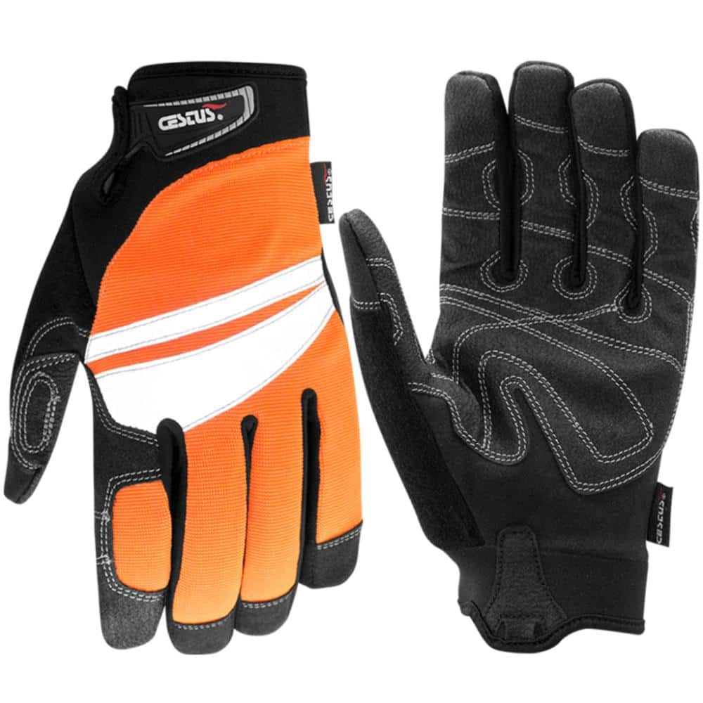 6085, HI VIS Orange Work Gloves, Mechanic Style Fit, Medium price history on PriceWatchPro