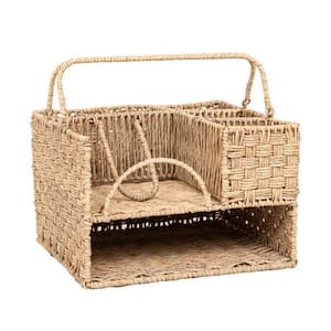 Better Homes and Gardens Resin Rattan All-in-one Serving Caddy, Beige