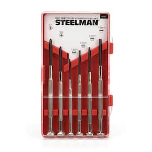 Precision Phillips and Slotted Screwdriver Set (6-Piece)