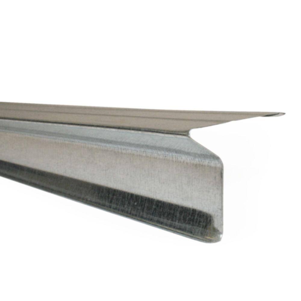 Gibraltar Building Products 10 ft. Galvanized Steel Eave Drip Flashing ...