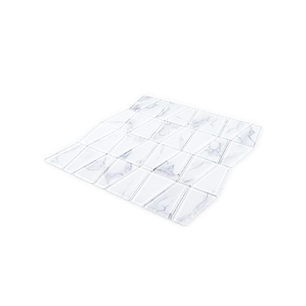 Jeffrey Court Cove Trapazoid White 12.25 in. x 12.125 in