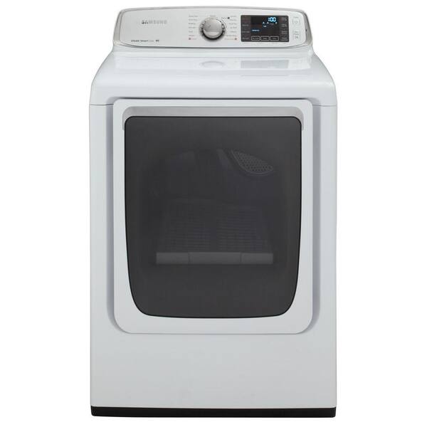 Samsung 7.4 cu. ft. Electric Dryer with Steam in White