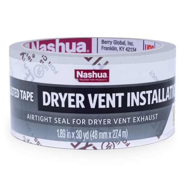 Nashua Tape 1.89 in. x 30 yd. Dryer Vent Installation Air Duct Accessory Duct Tape