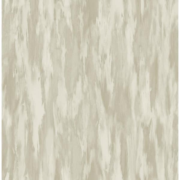 Seabrook Designs Stria Watercolor Metallic Champagne and Greige Paper Strippable Roll (Covers 56.05 sq. ft.)