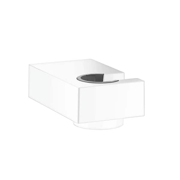 Hansgrohe Pipe Mount Shower Arm Holder in Matte White