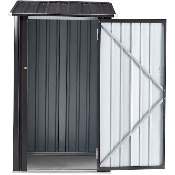 3 ft. W x 3 ft. D Metal Steel Garden Shed with Single Door (9 sq. ft. )