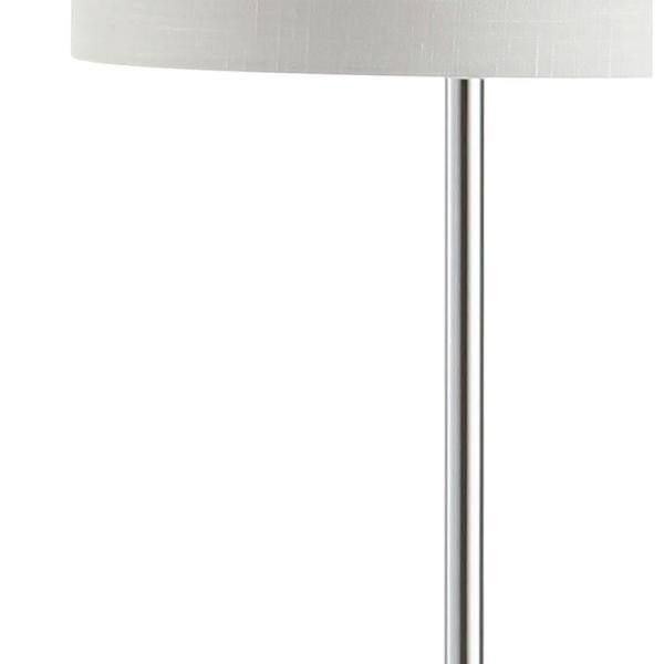 JONATHAN Y Lincoln 62.5 in. Marble/Metal LED Floor Lamp, White 