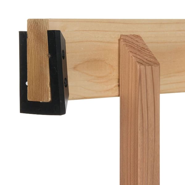 ProWood - 3 ft. x 6 ft. Western Red Cedar Wood Deck Line Railing Kit with B2E Balusters