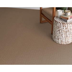Desert Springs Taupe 5 ft. x 7 ft. Custom Area Rug with Pad