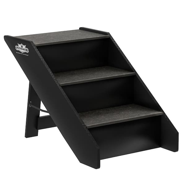 Petmaker Dark Grey 3-Step Folding Pet Stairs