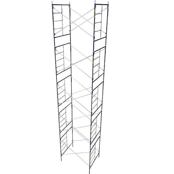 MetalTech Saferstack 5 ft. x 7 ft. x 32.42 ft. High Scaffold Frames with Cross Braces (Pack of 5 Sets)