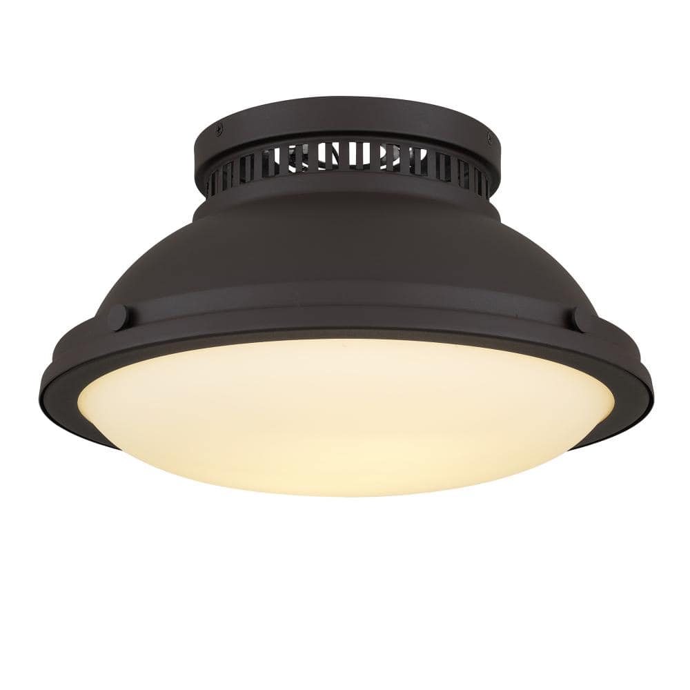 15.15-in Brushed Nickel LED Flush Mount price history on PriceWatchPro