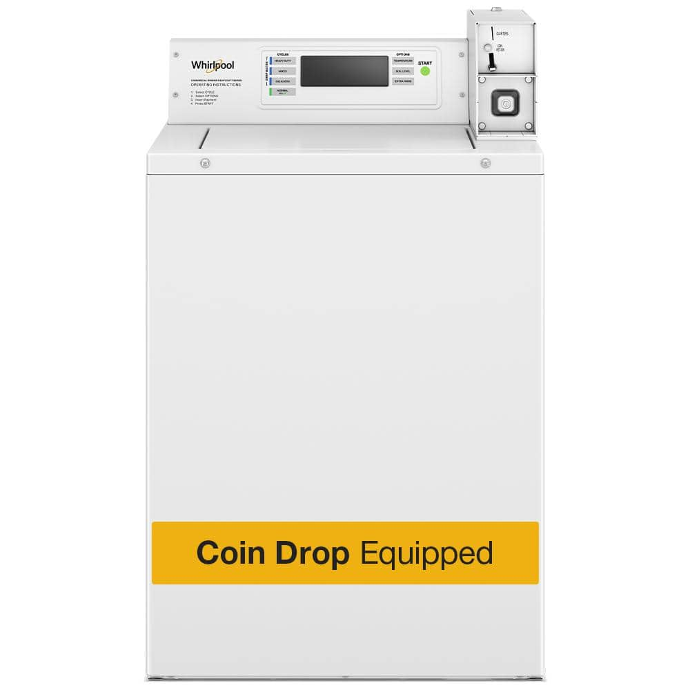 Whirlpool 3.3 cu. ft. Commercial Top Load Washer with Factory-Installed Coin Drop