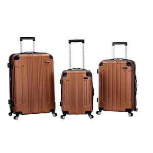 London 3-Piece Hardside Spinner Luggage Set, Brown