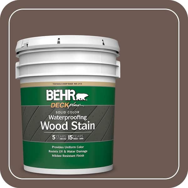 5 gal. #N180-7 Oiled Teak Solid Color Waterproofing Exterior Wood Stain