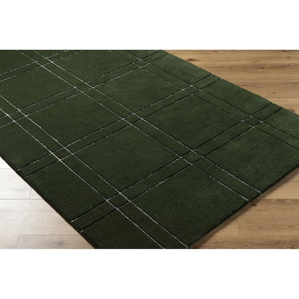 Brook Green Modern Solid Color 9 ft. x 12 ft. Area Rug