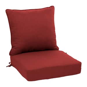 BLISSWALK Outdoor Deep Seat Square Cushion/Pillow Set 24x24 18x24