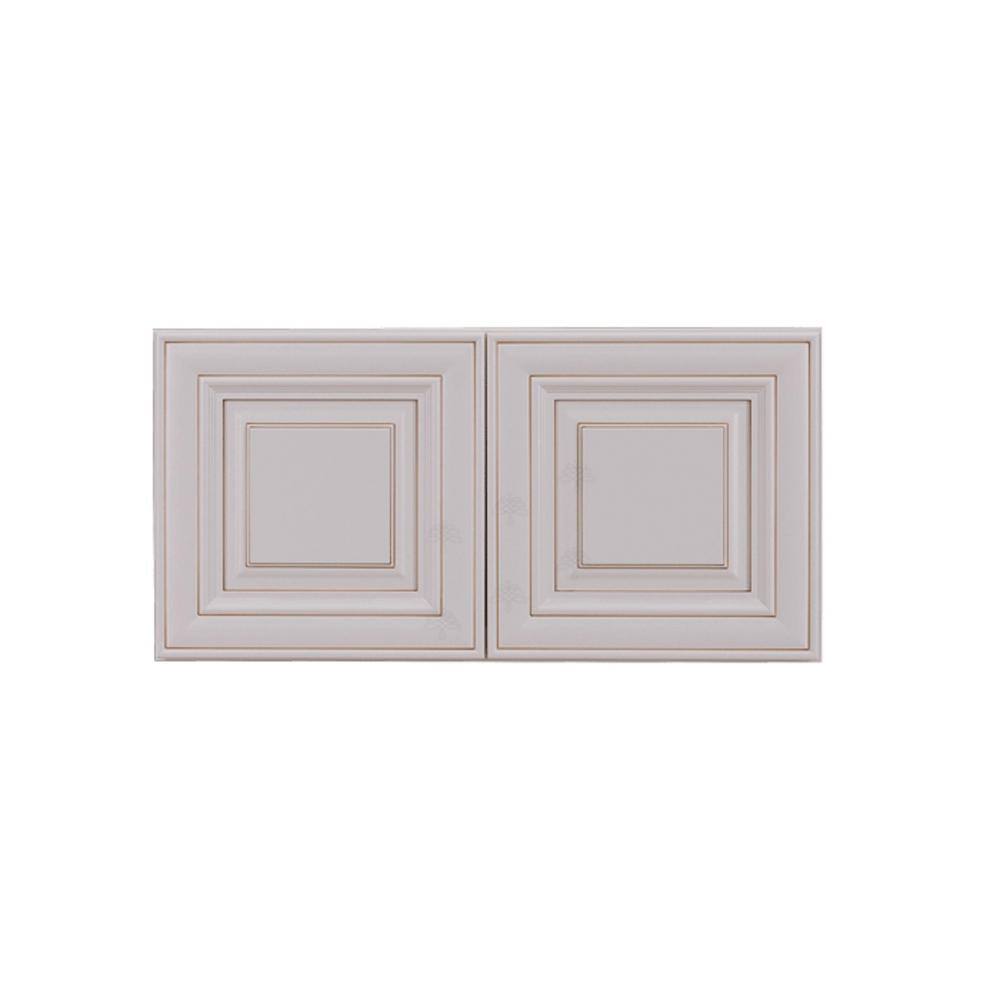 Princeton Assembled 36 in. x 12 in. x 24 in. Wall Cabinet with 2 Doors No Shelf in Creamy White price history on PriceWatchPro