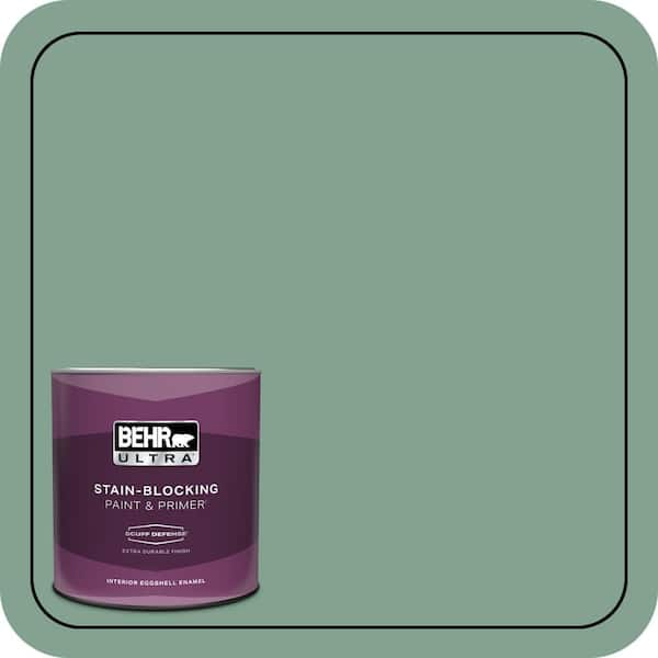 BEHR ULTRA 1 qt. #MQ6-11 Mossy Bench Extra Durable Eggshell Enamel Interior Paint & Primer