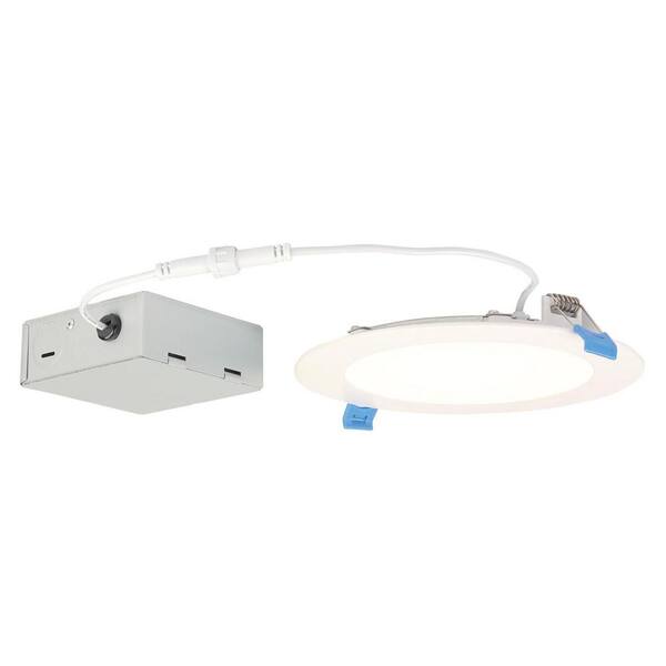 Westinghouse Slim 6 in. 4000K Cool White New Construction and Remodel Recessed Integrated LED Kit for Shallow Ceiling - IC Rated