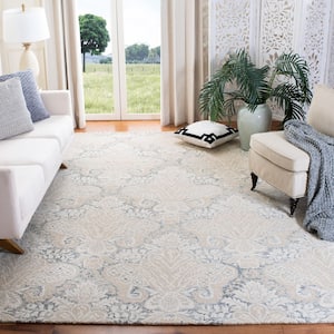 Micro-Loop Charcoal/Ivory 8 ft. x 10 ft. Medallion Solid Color Area Rug