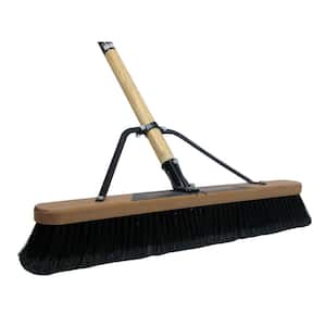 Job Site 24 in. Smooth Surface Push Broom (2-Pack)