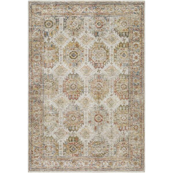 Livabliss Mona Lisa Rust Traditional Border 2 ft. x 3 ft. Area Rug