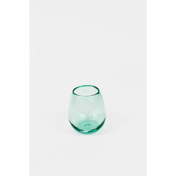 Kalalou 18 oz. Stemless Wine Clear Glasses (Set of 6)