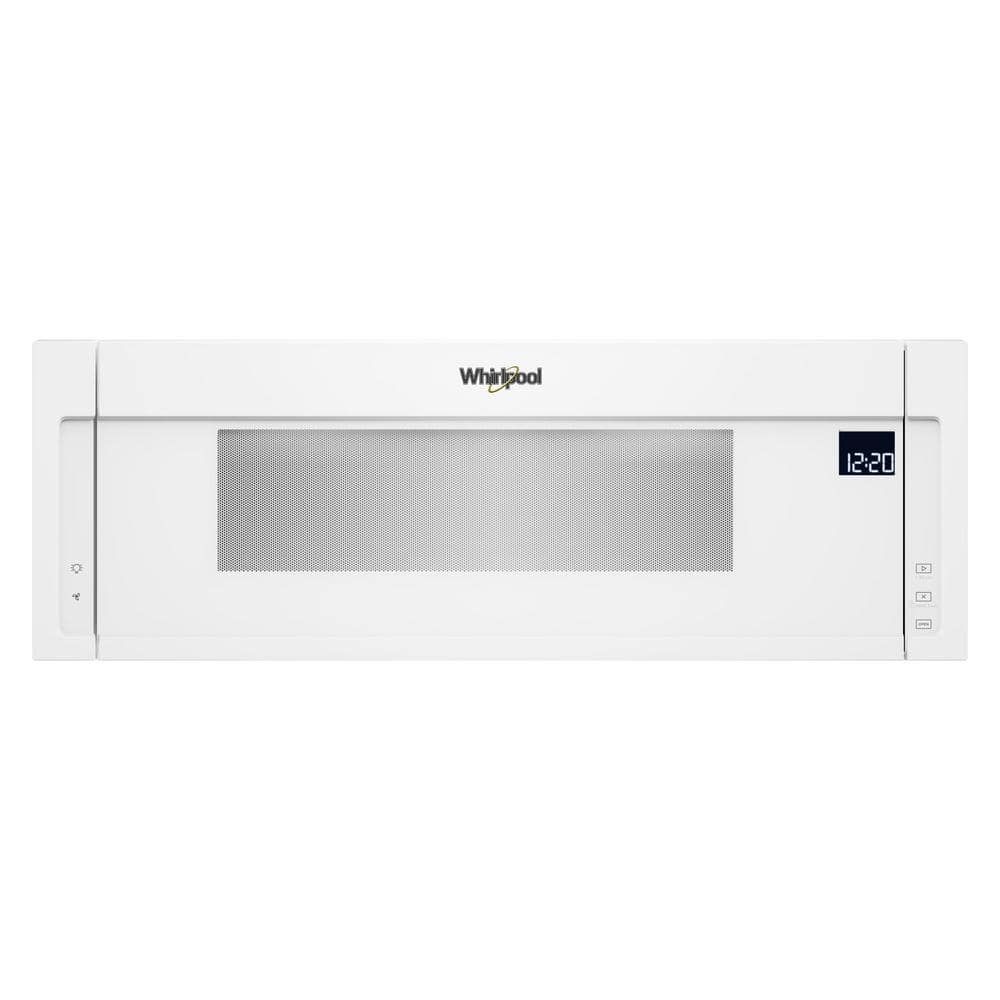 Whirlpool 1.1 cu. ft. Over the Range Low Profile Microwave Hood Combination in White