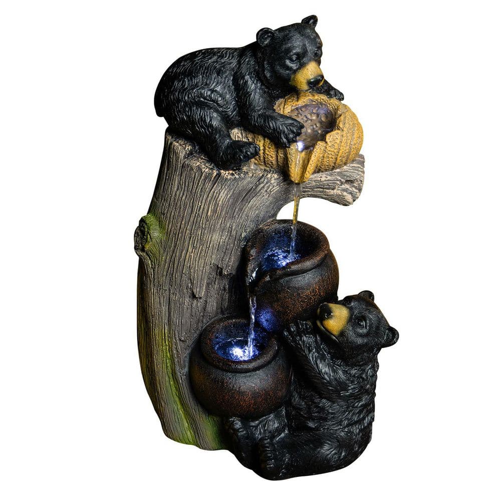 23.62 in. Outdoor Waterfall Fountain with LED Lights price history on PriceWatchPro