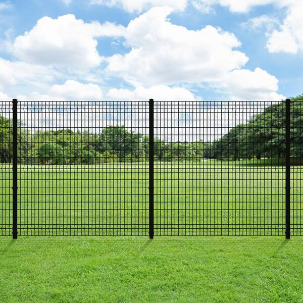 Ironcraft 2-in W Black Powder Coat Aluminum Corner Fence Post