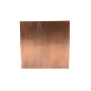 Eazy Cap 6 in. x 6 in. Copper Stainless Steel Modern Low-Profile Flat Top Post Cap (Pack of 24)