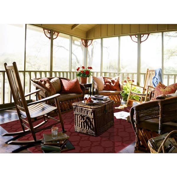 Sparta Chili Red 8 ft. x 10 ft. Area Rug