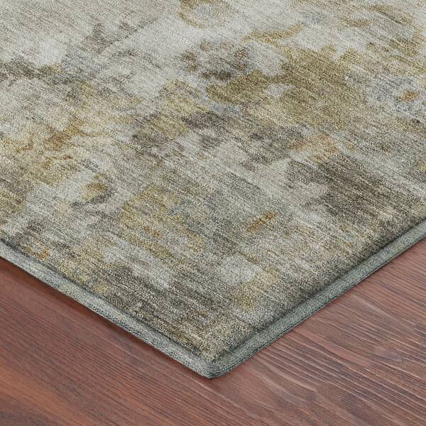 Mayfield Premium Machine Washable Abstract AMF2301 Taupe 10 ft. x 14 ft. Area Rug