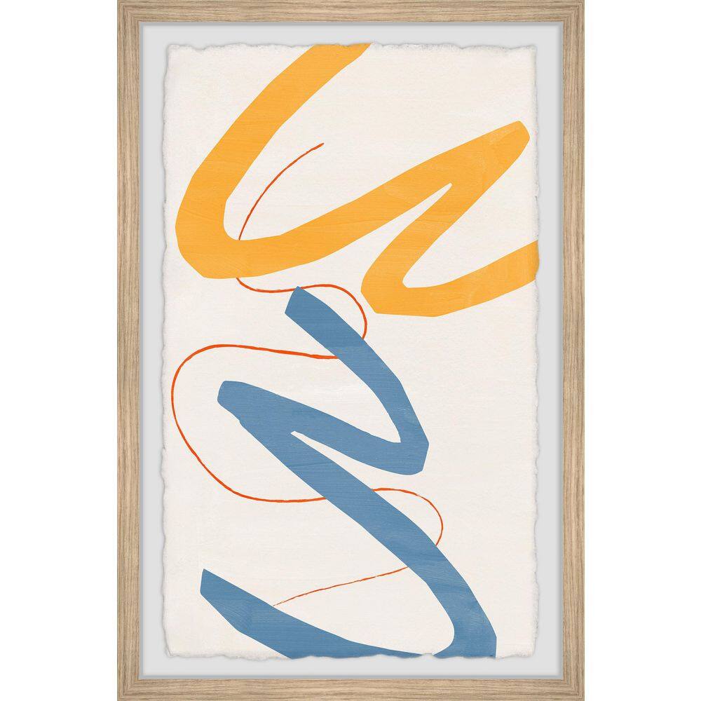 Borders of Passion by Marmont Hill Framed Abstract Art Print 24 in. x 16 in