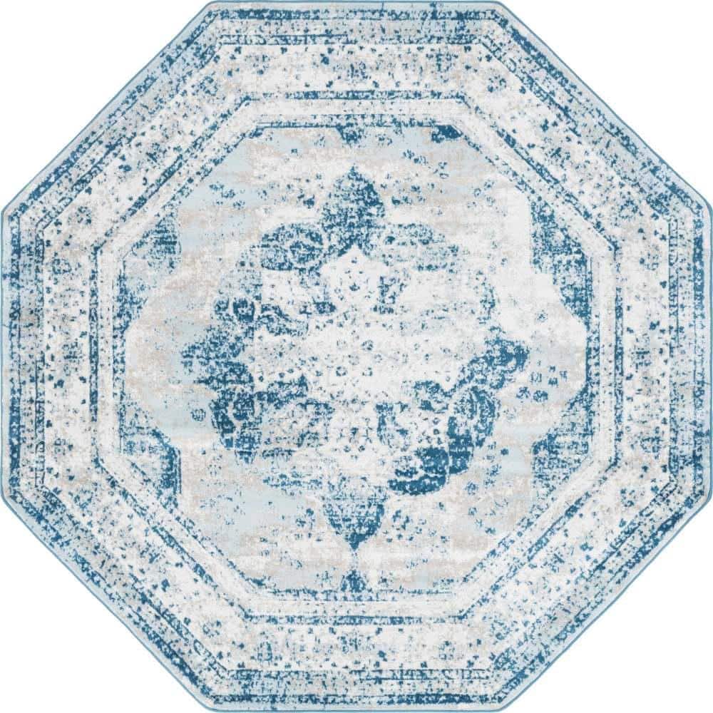 Sofia Salle Garnier Blue 8 ft. x 8 ft. Area Rug price history on PriceWatchPro