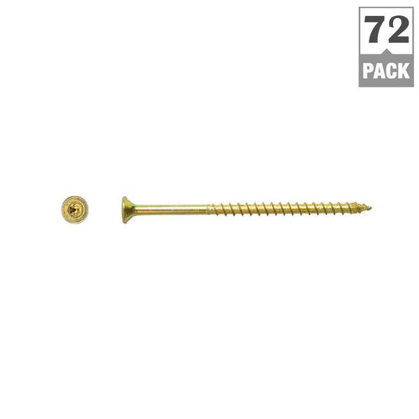 Set of 2000 Yellow Zinc Plated Carbon Steel Wood Screw 