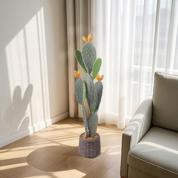 3. 28FT Artificial Cactus Tree In Pot, 42